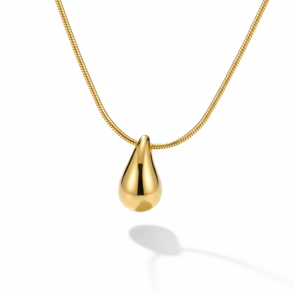 Aqua Gold-plated Necklace
