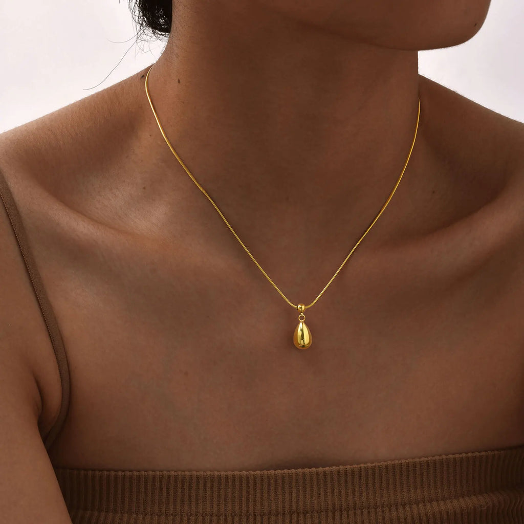 Aqua Gold-plated Necklace