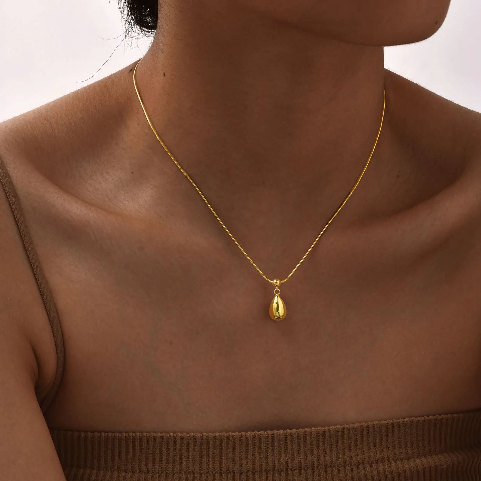 Aqua Gold-plated Necklace