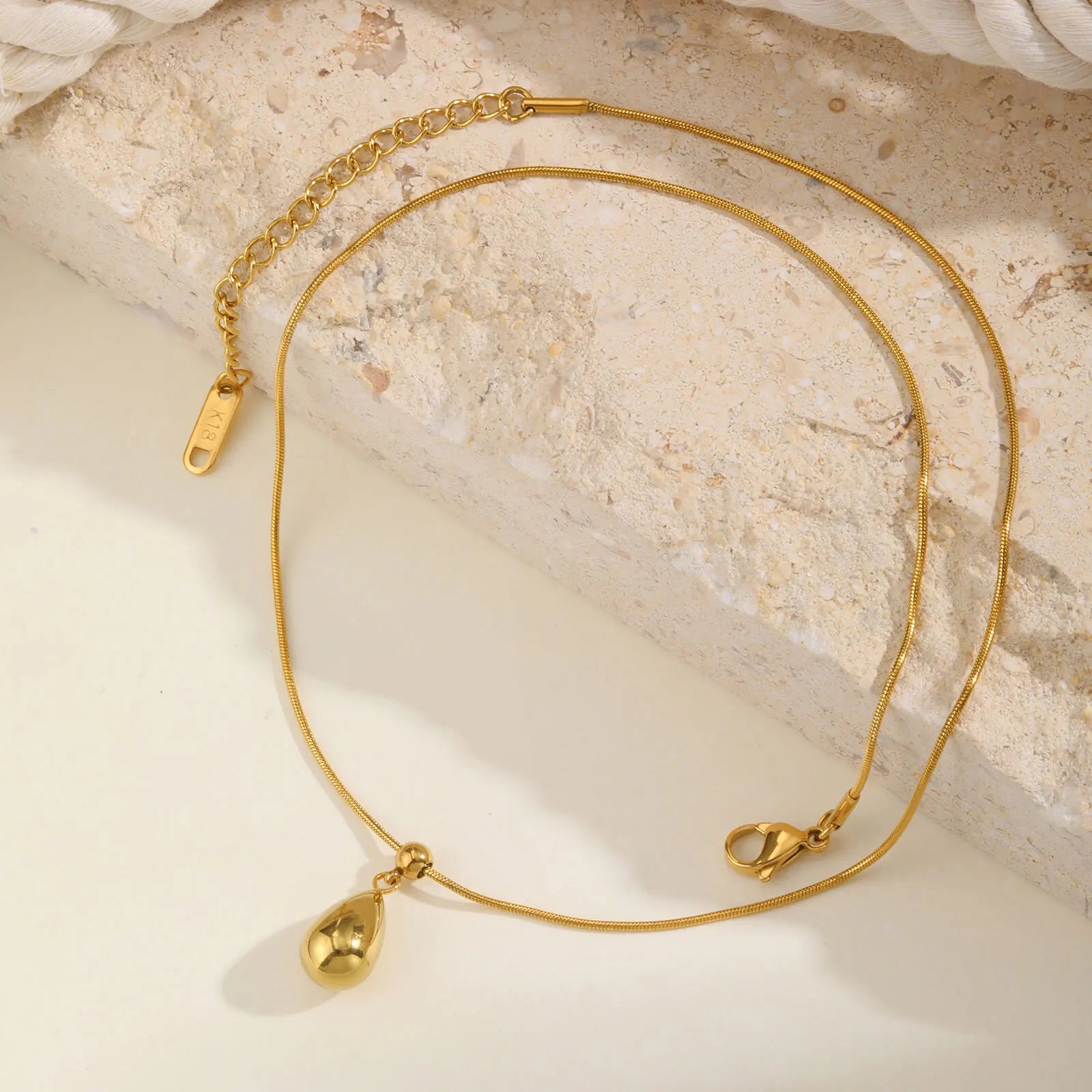 Aqua Gold-plated Necklace